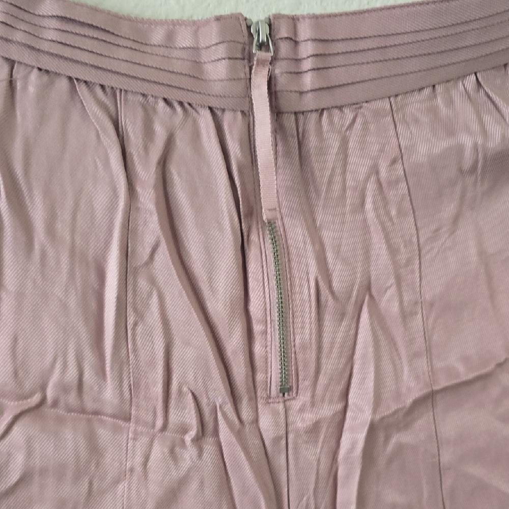 Anthropologie NWT SILKY PALAZZO PANTS Mauve size 10 - Picture 4 of 6